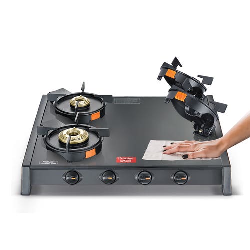 Prestige svachh gas stove black GTSB 04