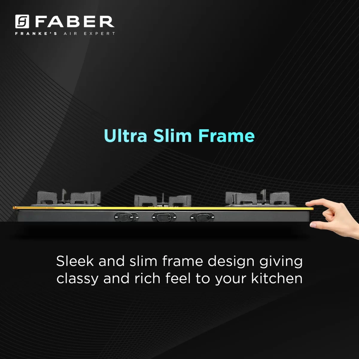 FABER HOB COOKTOP PRINCE PLUS 3BB BK - Image 5