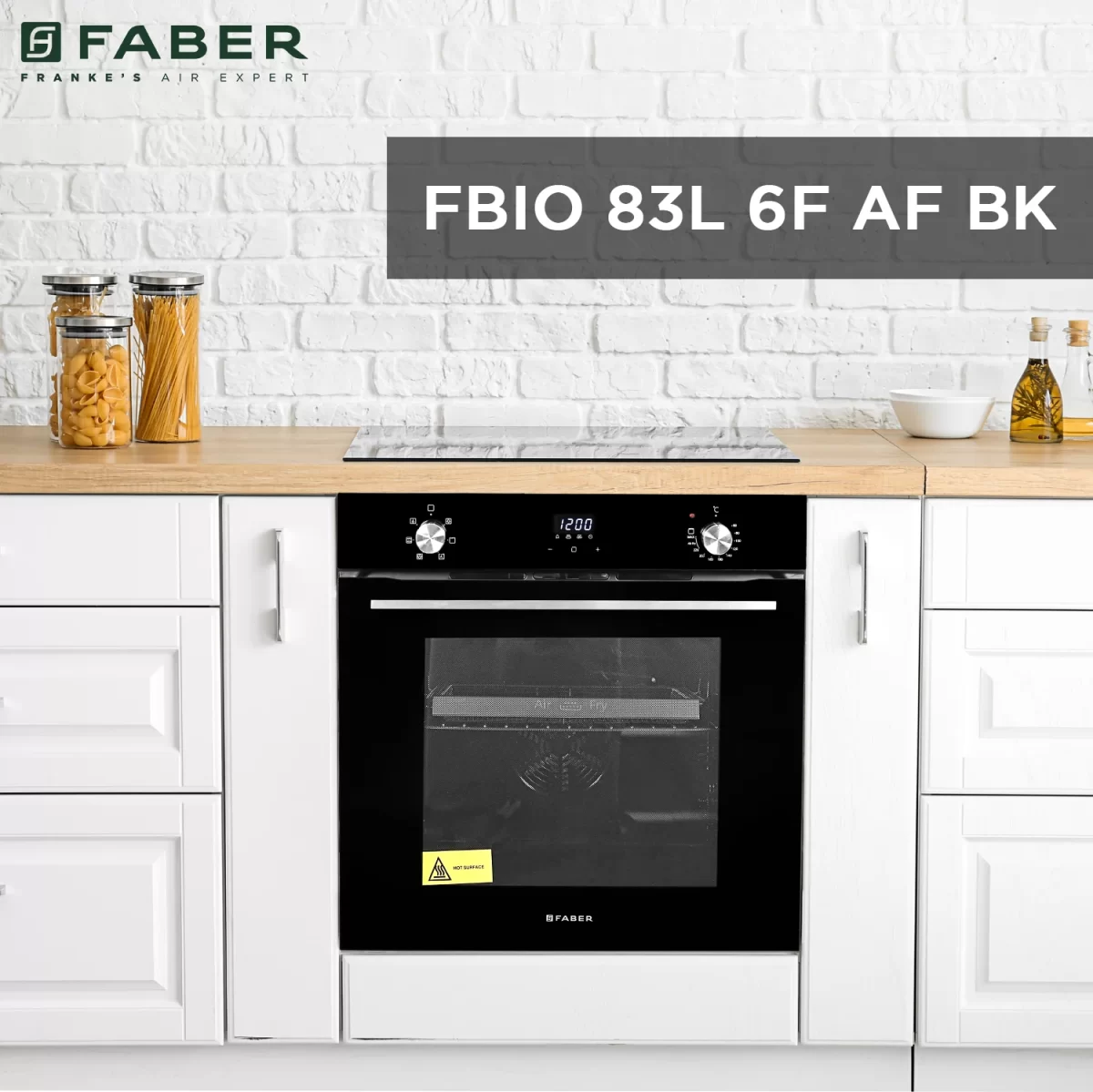 FABER BUILT IN OVEN FBIO 83L 6F AF BK - Image 2