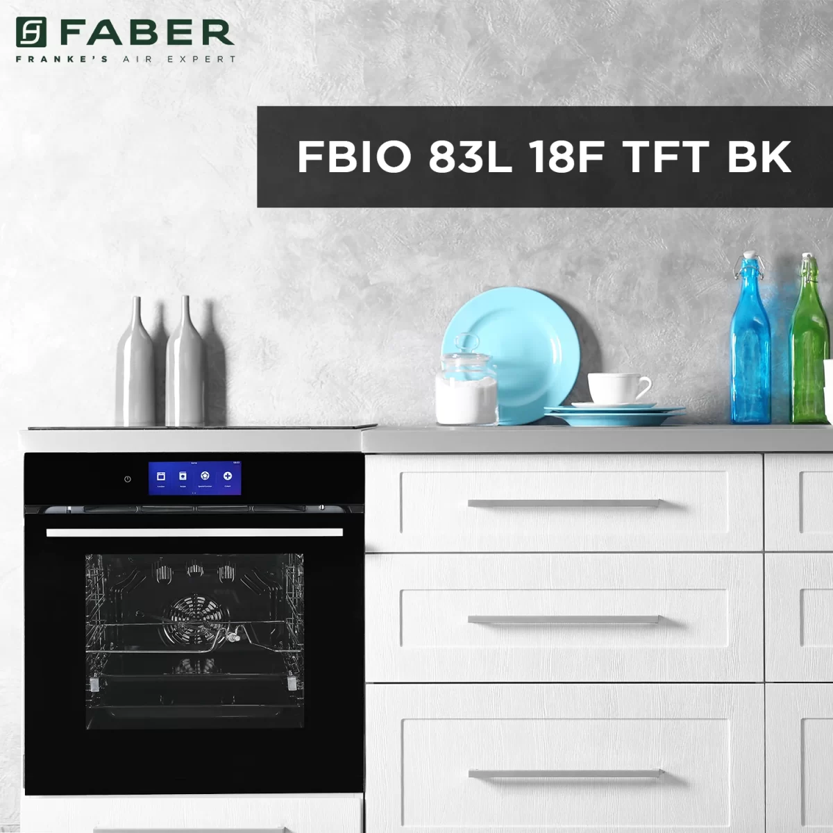 FABER BUILT IN OVEN FBIO 83L 18F TFT BK - Image 3